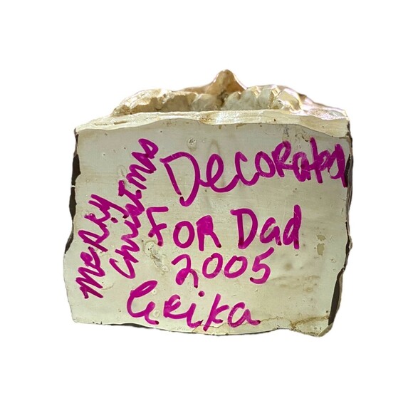 OLD WORLD Santa Claus Face Mini Treehouse Christmas Holiday Ornament w/Decor - Picture 7 of 10